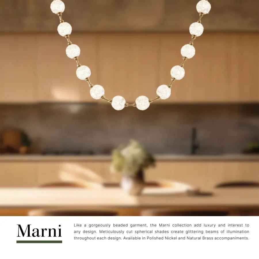 Marni 7-Light Pendant in Natural Brass - Image 13