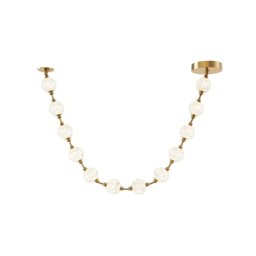 Marni 7-Light Pendant in Natural Brass - Image 6