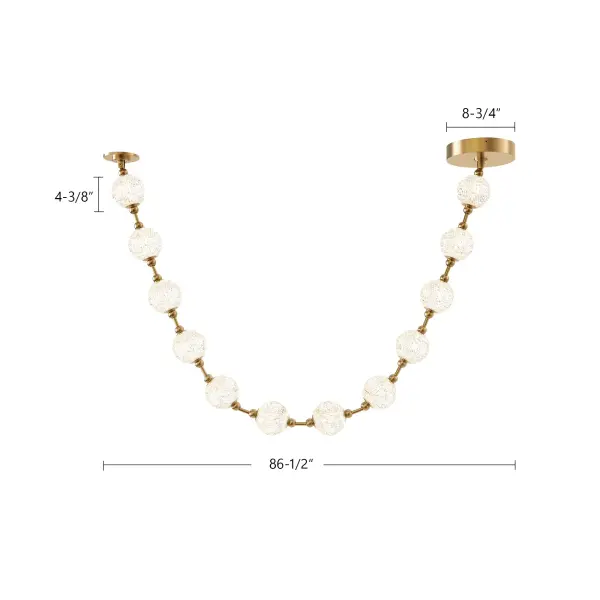 Marni 7-Light Pendant in Natural Brass - Image 10