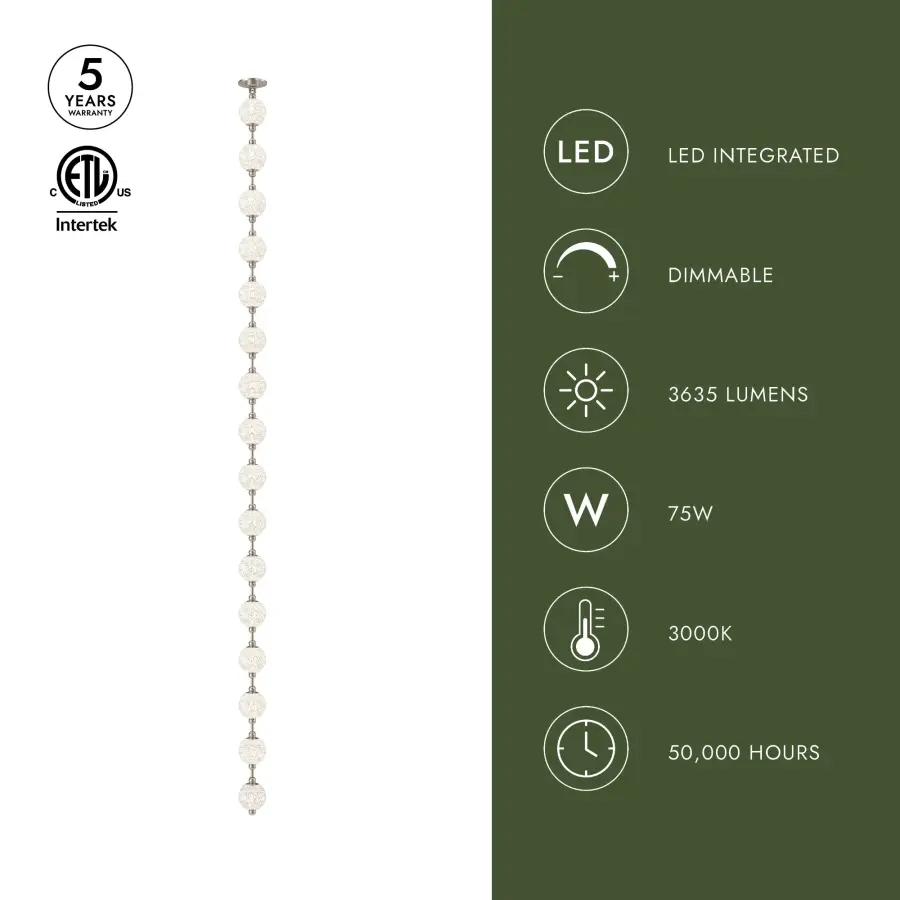 Marni 9.5-ft Pendant in Natural Brass - Image 11