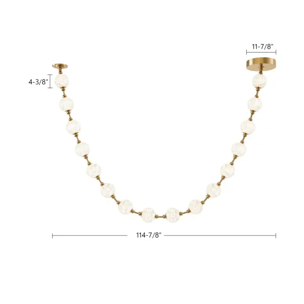 Marni 9.5-ft Pendant in Natural Brass - Image 9
