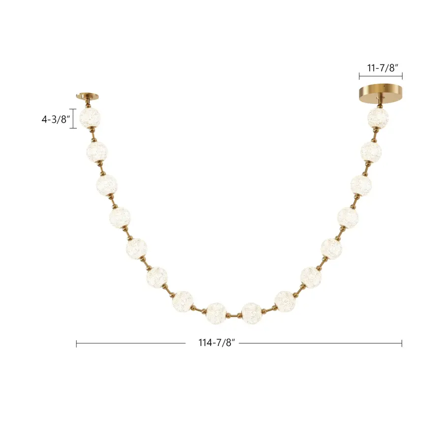 Marni 9.5-ft Pendant in Natural Brass - Image 9