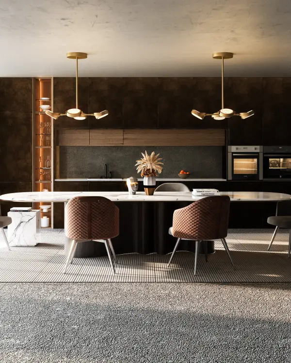 Blanco 28-Inch Pendant in Urban Bronze with Alabaster - Image 2
