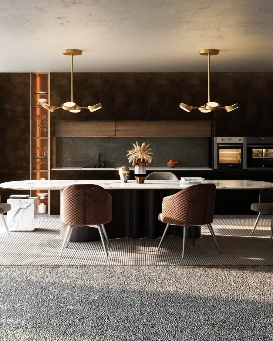 Blanco 28-Inch Pendant in Urban Bronze with Alabaster - Image 2