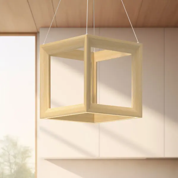 Morina 12-Inch Pendant Light in White Oak - Image 4
