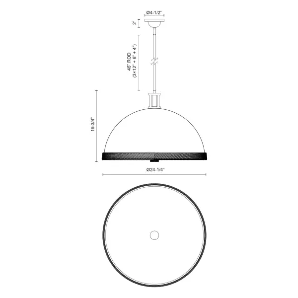 Doral 24-Inch Pendant Light - Image 9