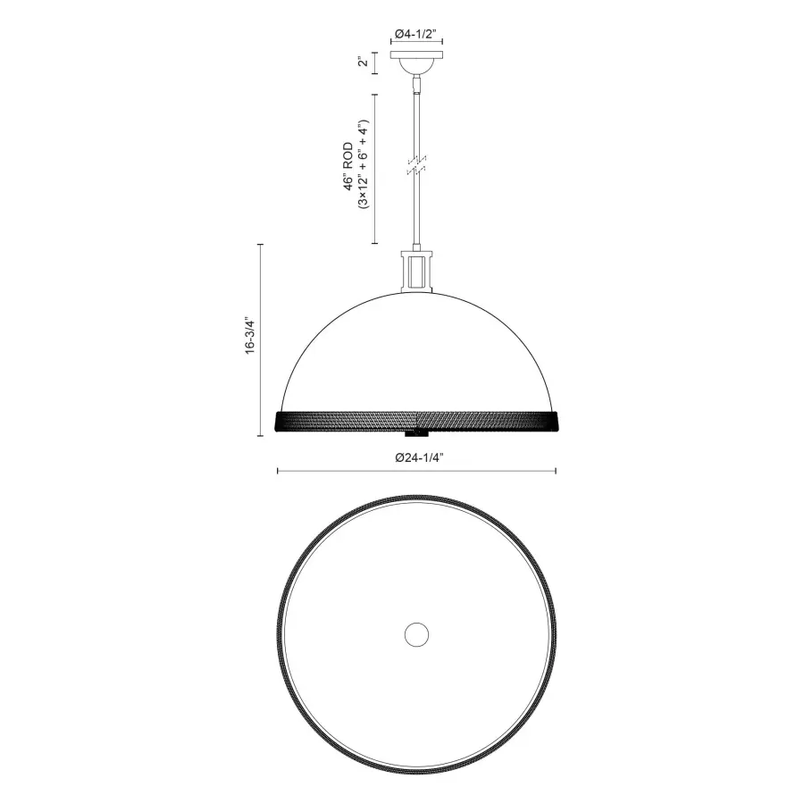 Doral 24-Inch Pendant Light - Image 9