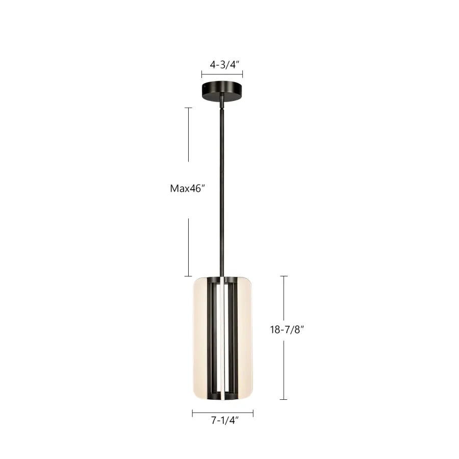 Anders 7-Inch Pendant Light in Vintage Brass - Image 10