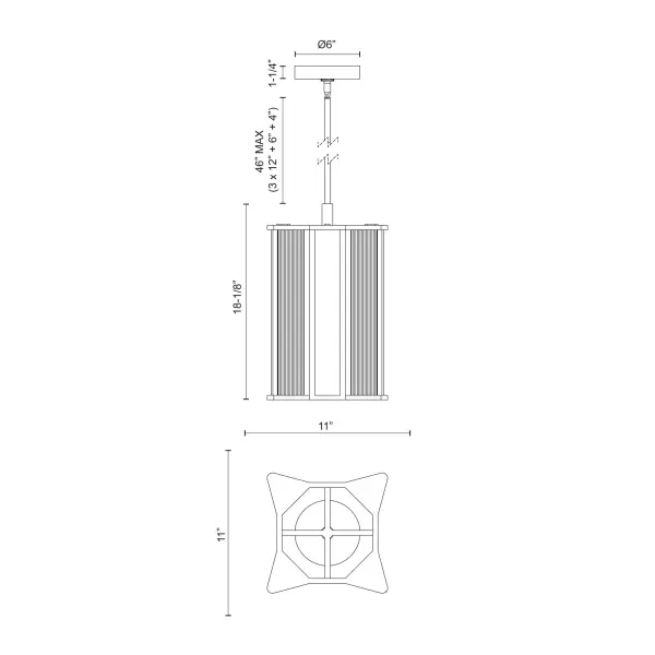Sabre 11-Inch Pendant Light - Image 12