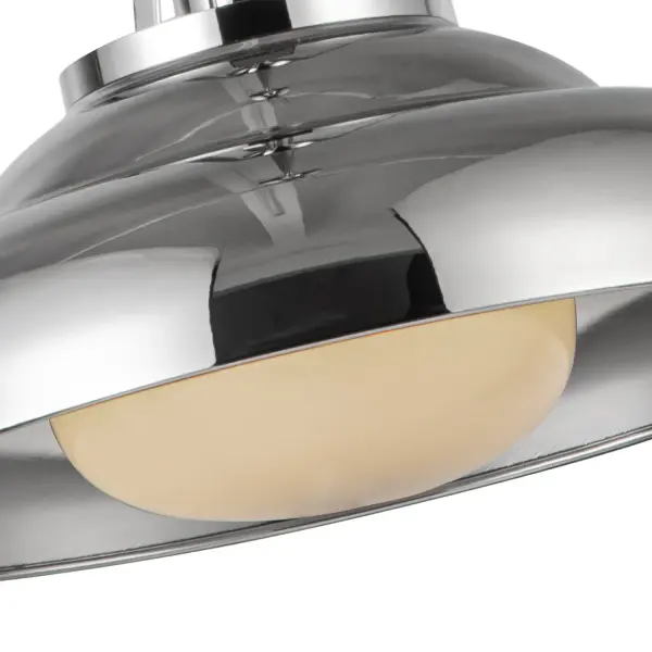 Palmetto 14-Inch Pendant in Polished Brass with Glossy Opal Shade - Image 6