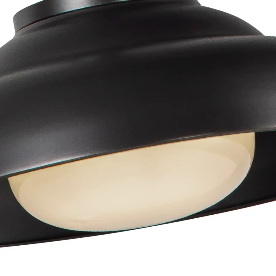 Palmetto 14-Inch Pendant in Urban Bronze with Glossy Opal Shade - Image 8