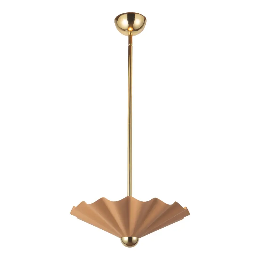 Furrow 16" Pendant in Burgundy - Image 1