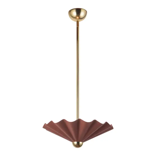 Furrow 16" Pendant in Burgundy - Image 2