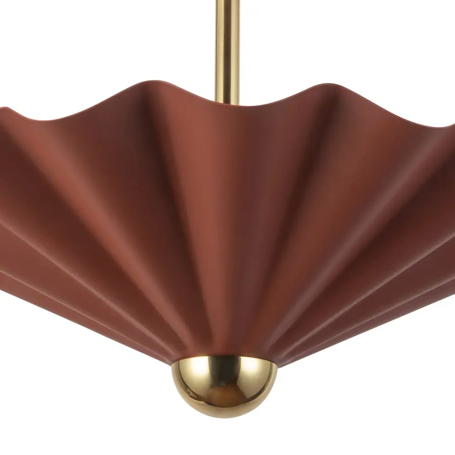 Furrow 16" Pendant in Burgundy - Image 4