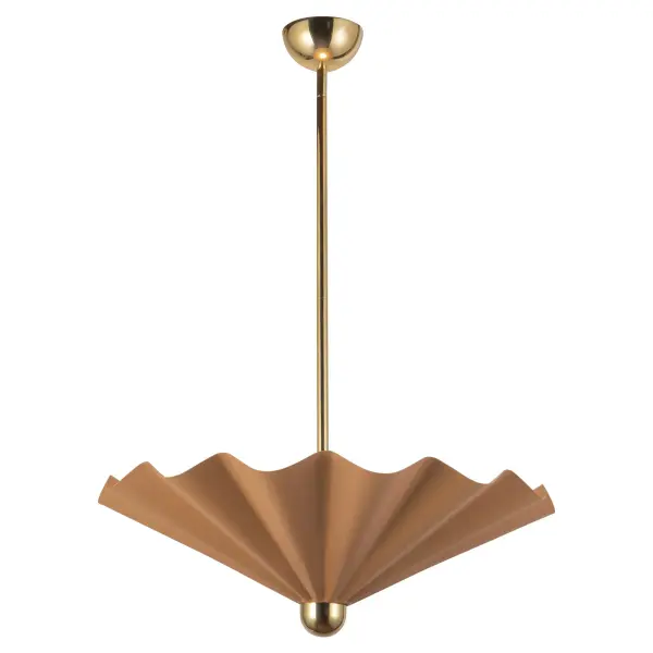 Furrow 25-Inch Pendant in Burgundy - Image 2