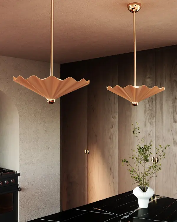 Furrow 25-Inch Pendant in Burgundy - Image 4