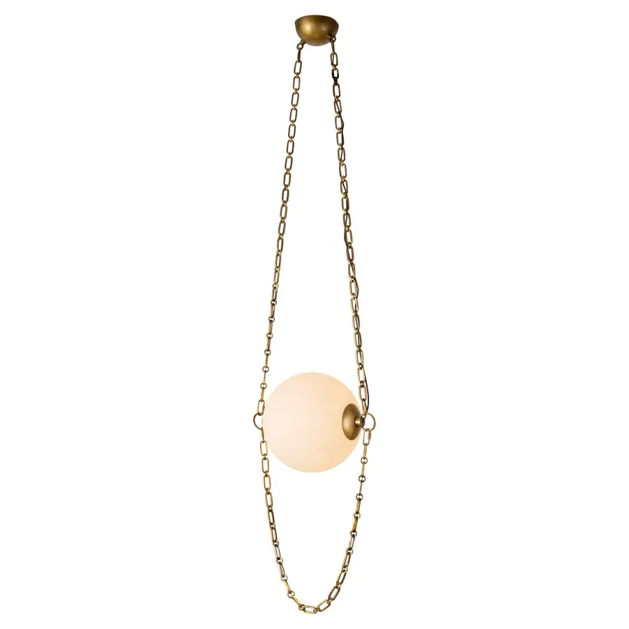 Petra 10-Inch Pendant with Draped Chain - Image 1