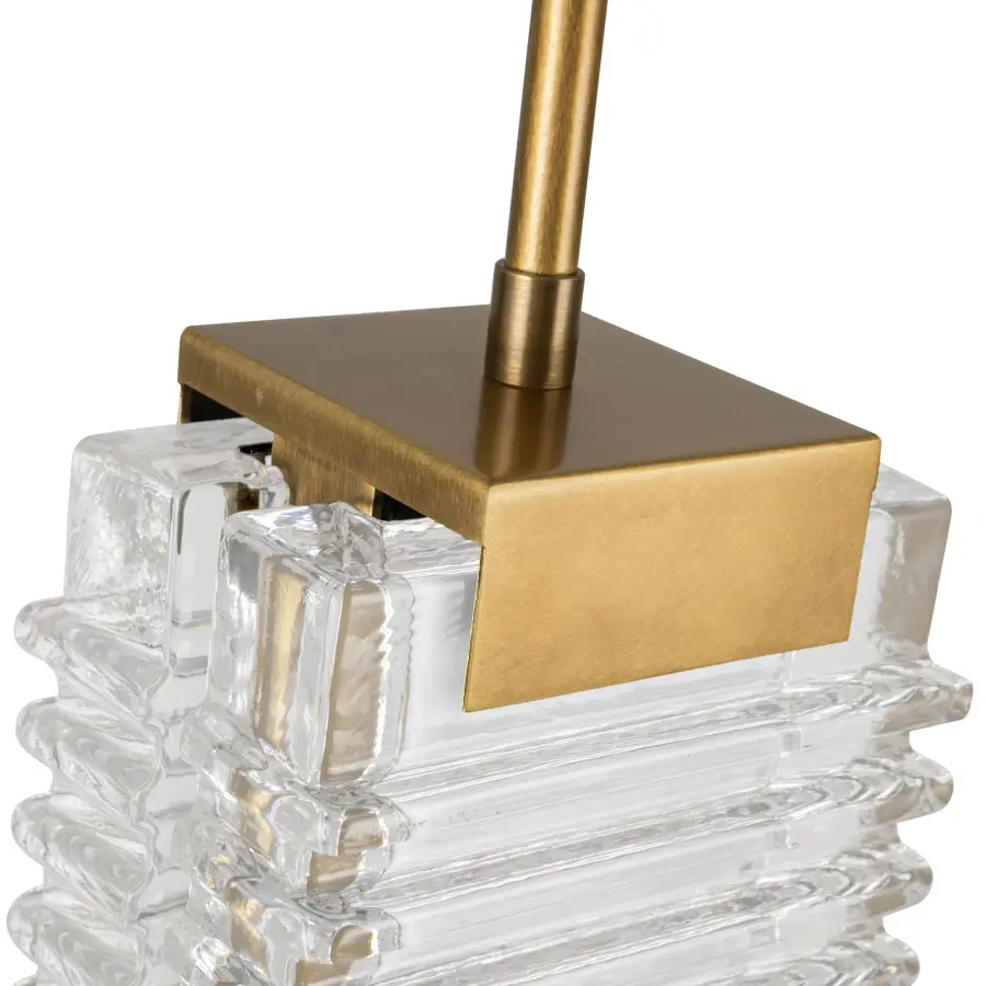Alai 16-Inch Ribbed Glass Pendant - Image 6