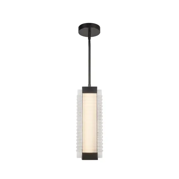 Alai 16-Inch Ribbed Glass Pendant - Image 8