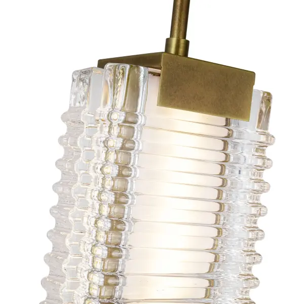 Alai 24-Inch Ribbed Glass Pendant - Image 5