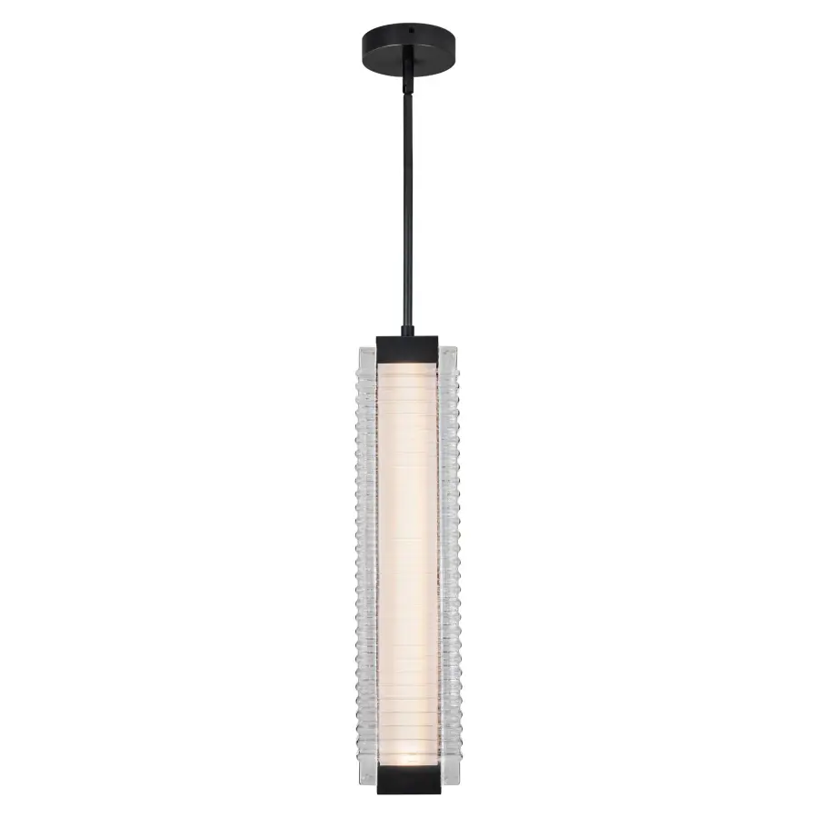 Alai 24-Inch Ribbed Glass Pendant - Image 6