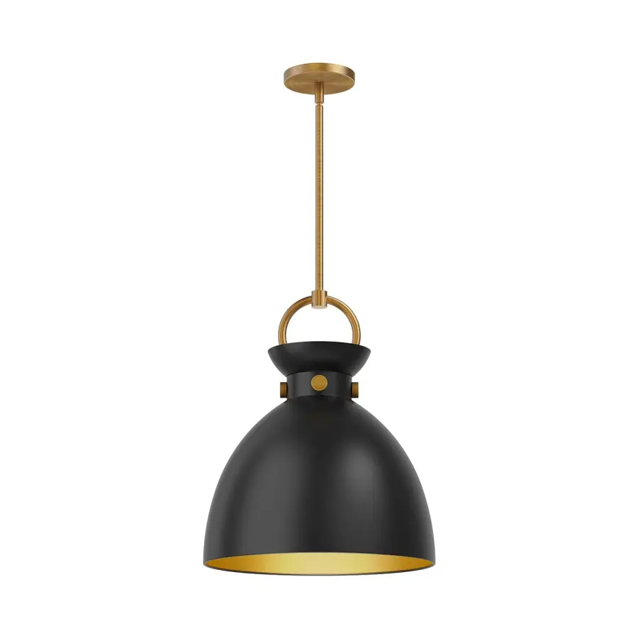 Waldo 14-Inch Pendant in Aged Gold - Image 1