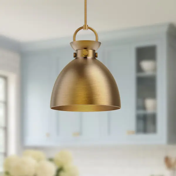 Waldo 14-Inch Pendant in Aged Gold - Image 4