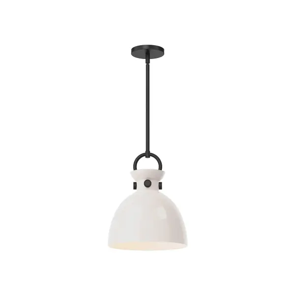 Waldo 11-Inch Pendant in Aged Gold with Clear Glass - Image 4