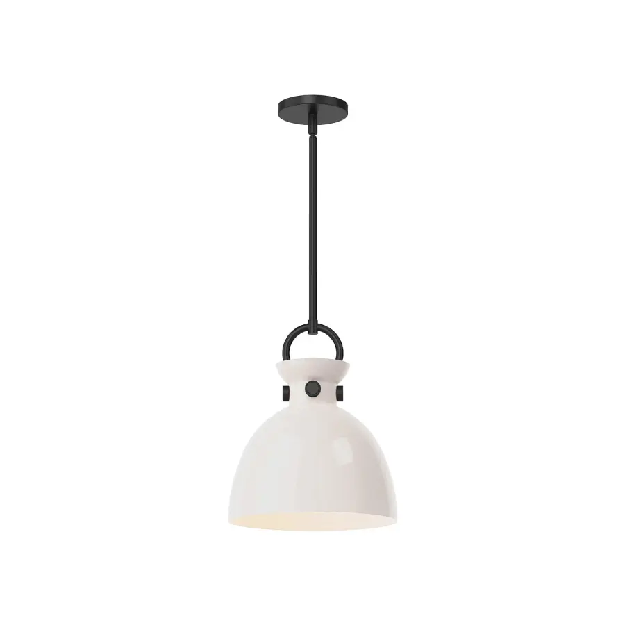 Waldo 11-Inch Pendant in Aged Gold with Clear Glass - Image 4