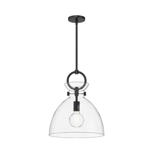 Waldo 14-Inch Pendant in Aged Gold with Clear Glass - Image 2