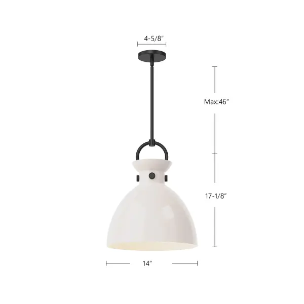Waldo 14-Inch Pendant in Aged Gold with Clear Glass - Image 11
