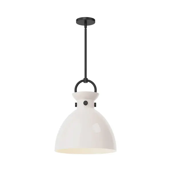 Waldo 14-Inch Pendant in Aged Gold with Clear Glass - Image 4