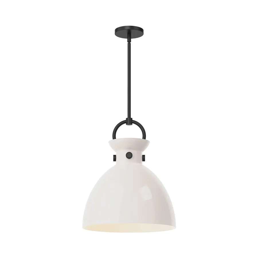 Waldo 14-Inch Pendant in Aged Gold with Clear Glass - Image 4