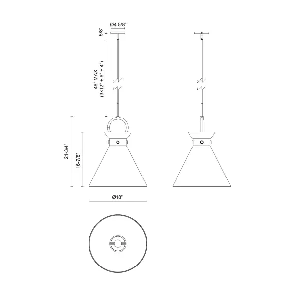 Emerson 18-Inch Pendant Light - Image 6