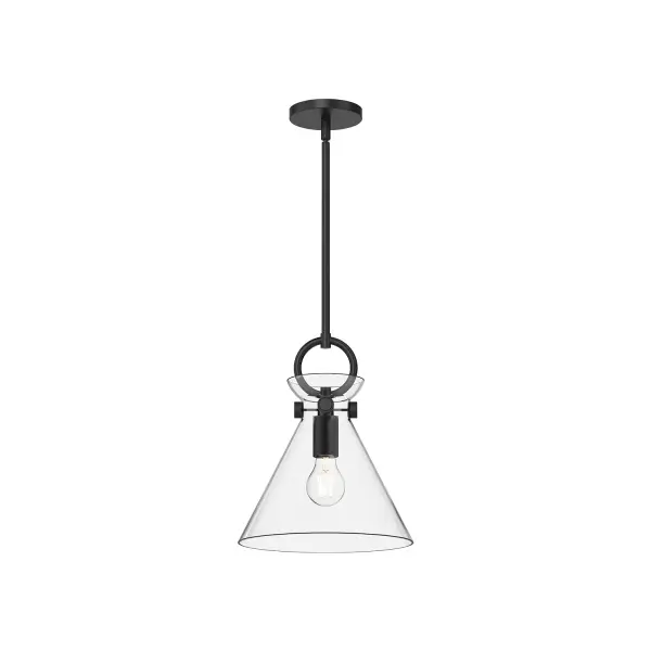 Emerson 11-Inch Pendant in Aged Gold with Clear Glass - Image 1