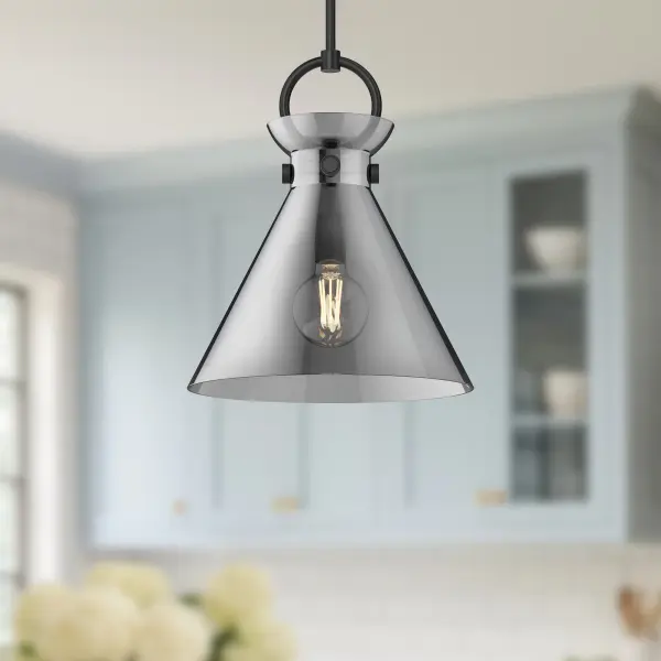 Emerson 14-Inch Pendant in Aged Gold with Clear Glass - Image 7