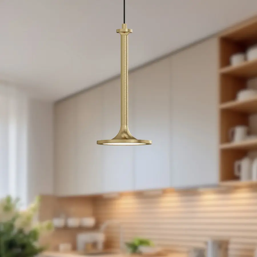 Issa 6-Inch Pendant in Brushed Gold - Image 3