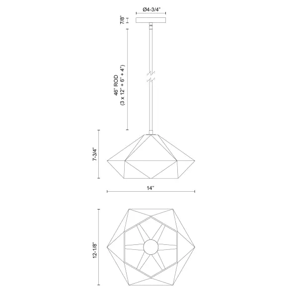 Krysta 14-Inch Pendant Light - Image 14