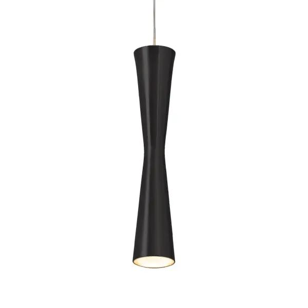 Robson 12-Inch Matte Black Pendant Light - Image 1