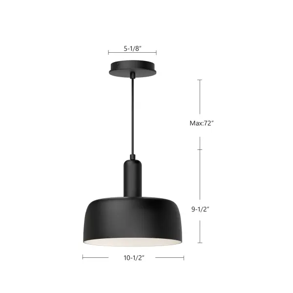 Adriano 10-Inch Pendant in Brushed Gold - Image 10