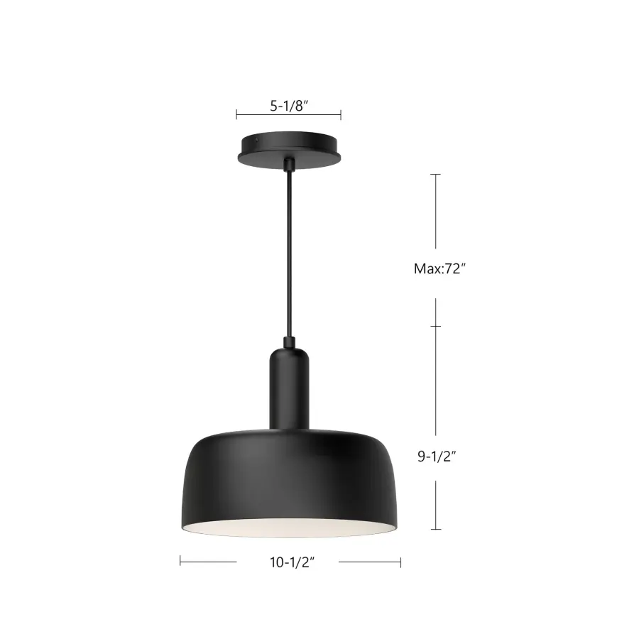 Adriano 10-Inch Pendant in Brushed Gold - Image 10