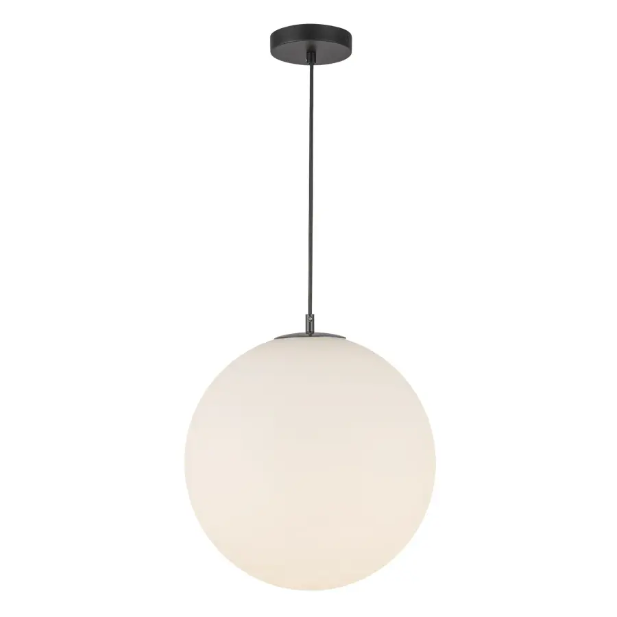 Marco 16" LED Pendant with Opal Glass Globe - Image 1