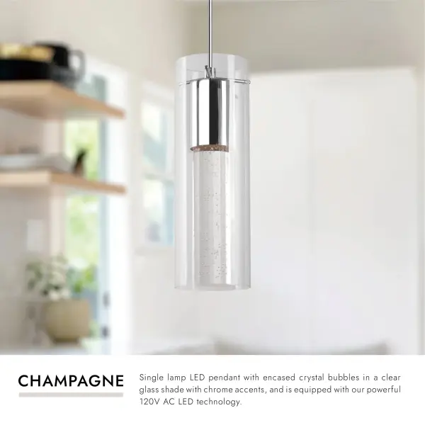 Champagne 4-Inch LED Pendant - Image 3