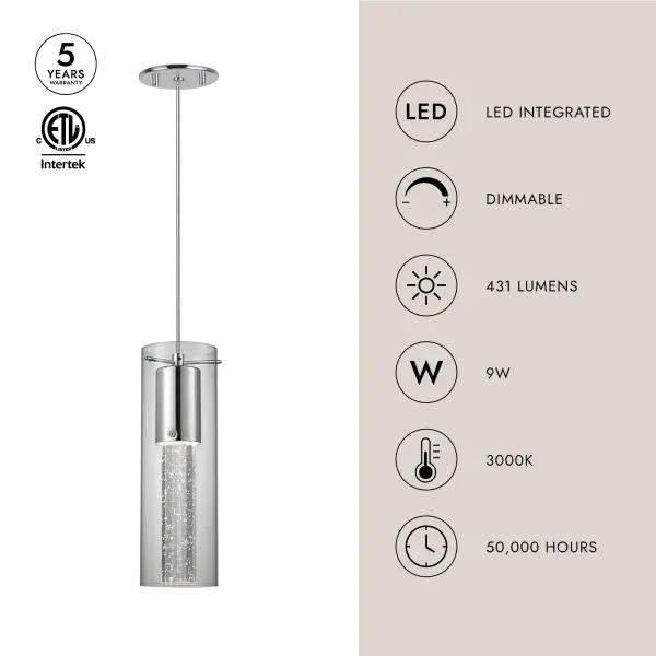 Champagne 4-Inch LED Pendant - Image 4