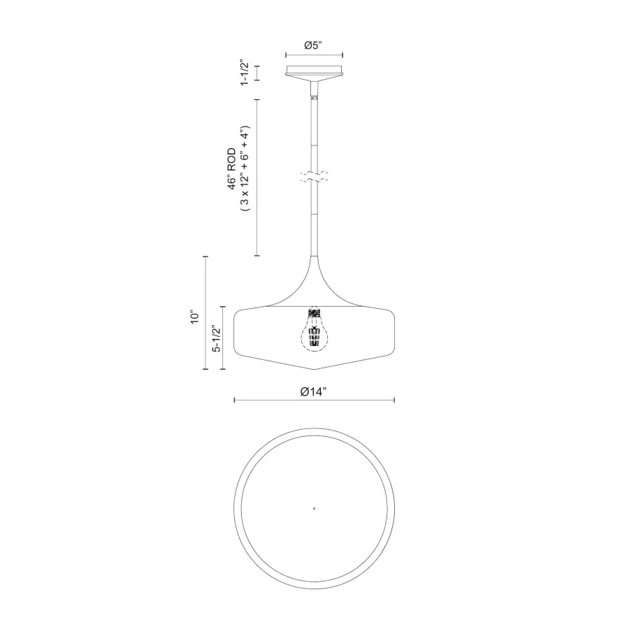 Lincoln 14-Inch Pendant Light - Image 12