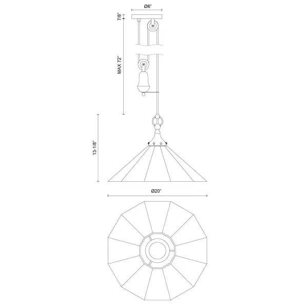 Ellen 20-Inch Pendant Light - Image 12