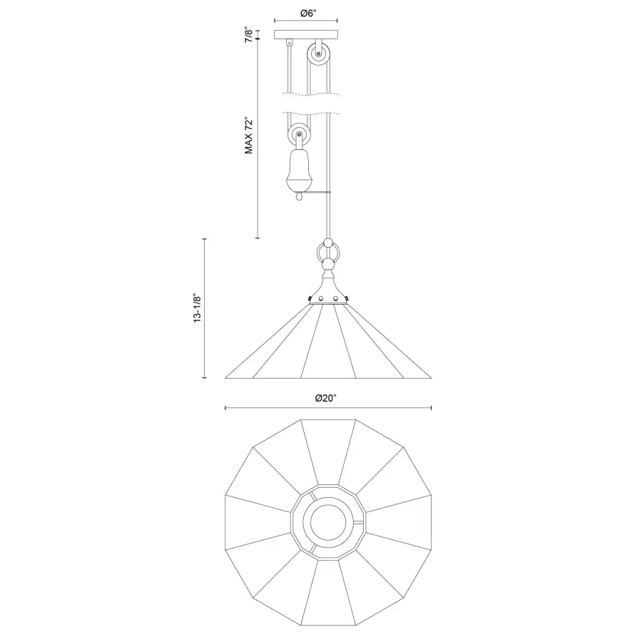 Ellen 20-Inch Pendant Light - Image 12