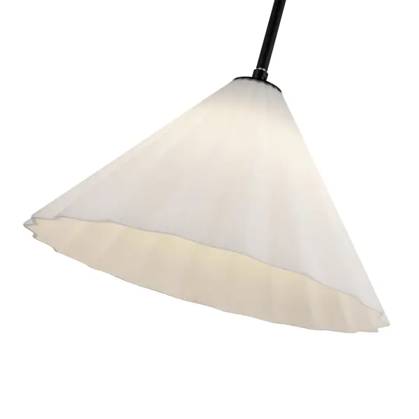 Serena 14-Inch Pendant in Aged Gold with Opal Glass - Image 5