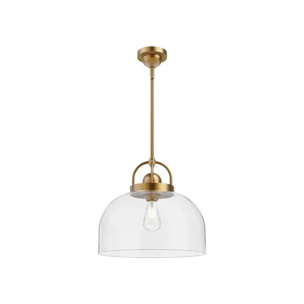 Lancaster 15-inch Pendant in Aged Gold - Image 6