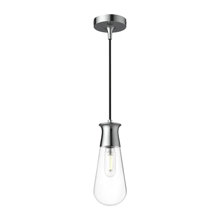 Marcel 4-Inch Pendant in Aged Gold - Image 4